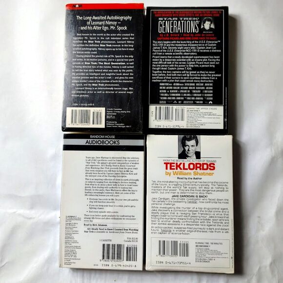 4 New Star Trek Related Audiobooks on Cassette Vintage Sealed - Picture 6 of 14